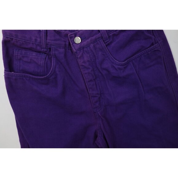 Deadstock Vtg 90s Streetwear Mens 29x34 Baggy Relaxed Skateboard Jeans Purple - Picture 6 of 15